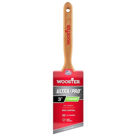 Wooster 3" Angle Sash Extra Firm, Nylon Bristle, Paint Brush 4153